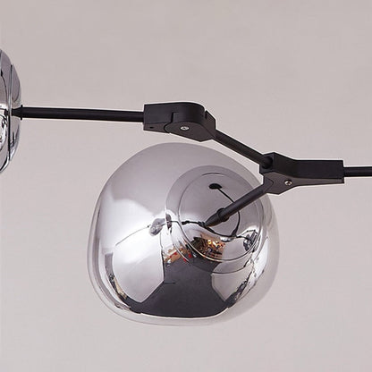 Arisha Modern Globe Lava 3 Pendant Light Fixture