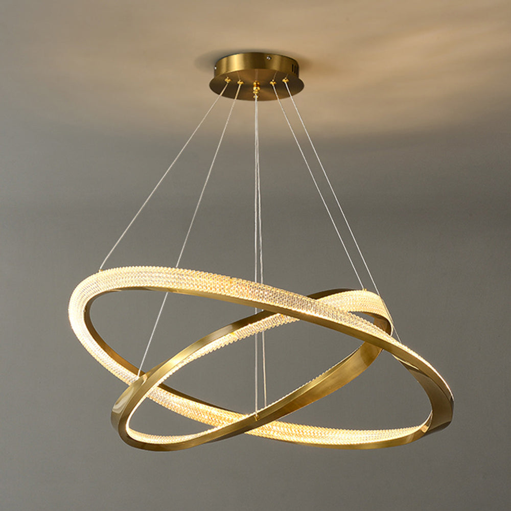 Arisha Minimalist Ring Spiral Shape  Pendant Light,Gold