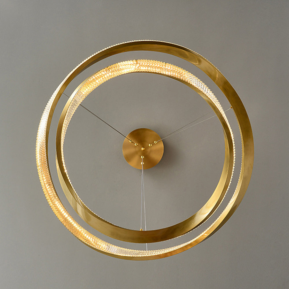Arisha Minimalist Ring Spiral Shape  Pendant Light,Gold