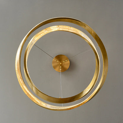 Arisha Minimalist Ring Spiral Shape  Pendant Light,Gold