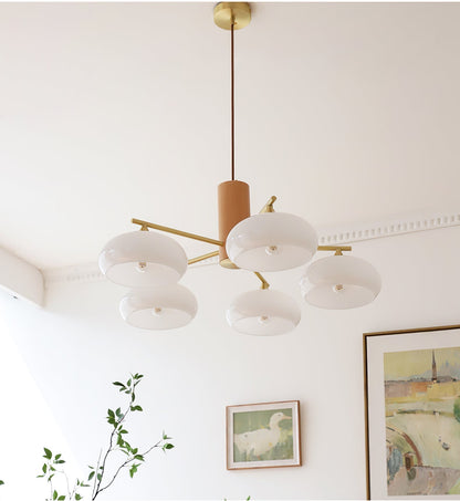 Candy Glass Persimmon Chandeliers