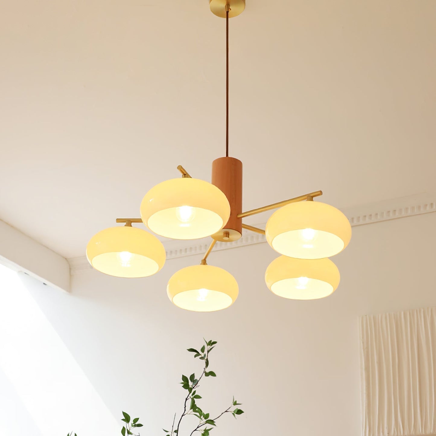 Candy Glass Persimmon Chandeliers