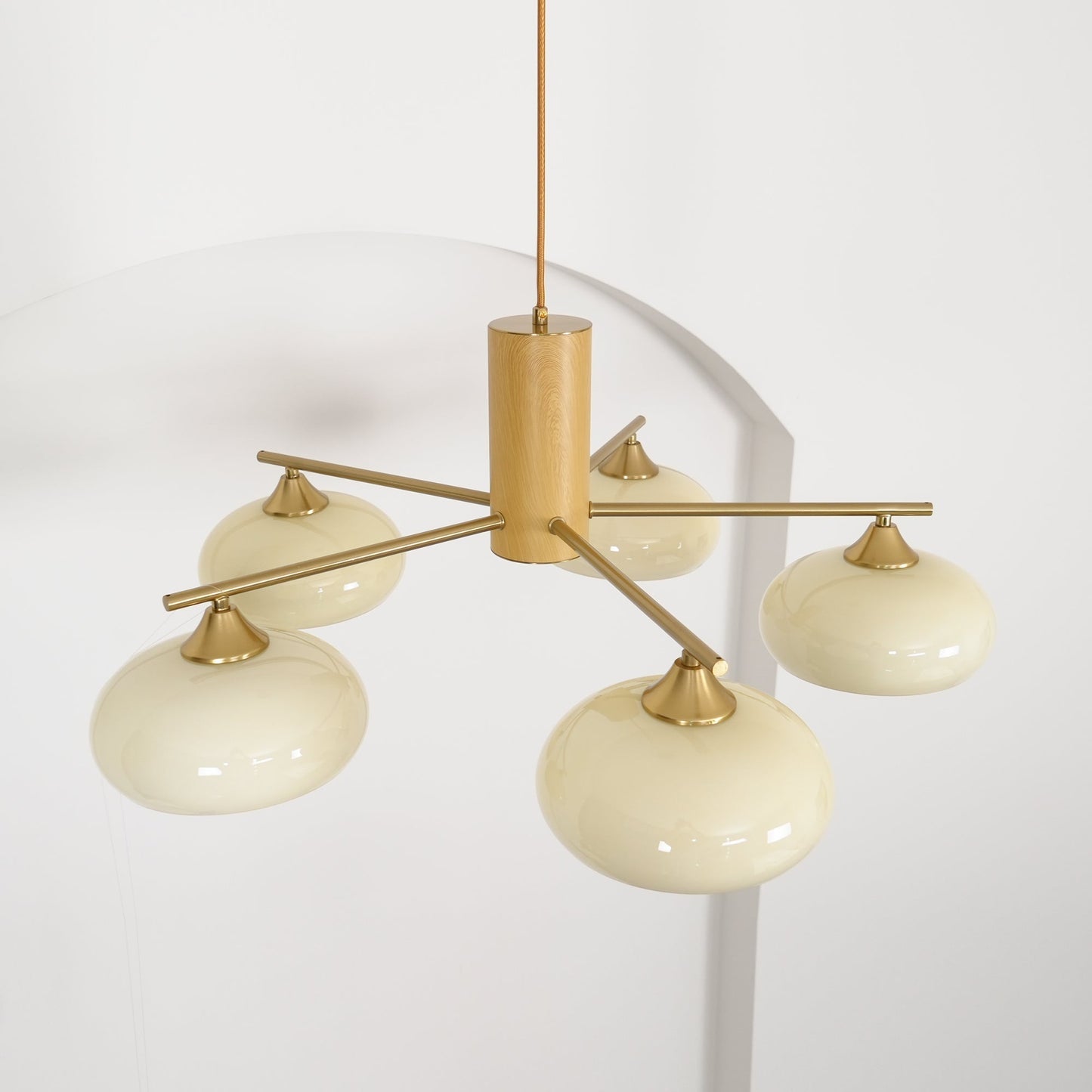 Candy Glass Persimmon Chandeliers