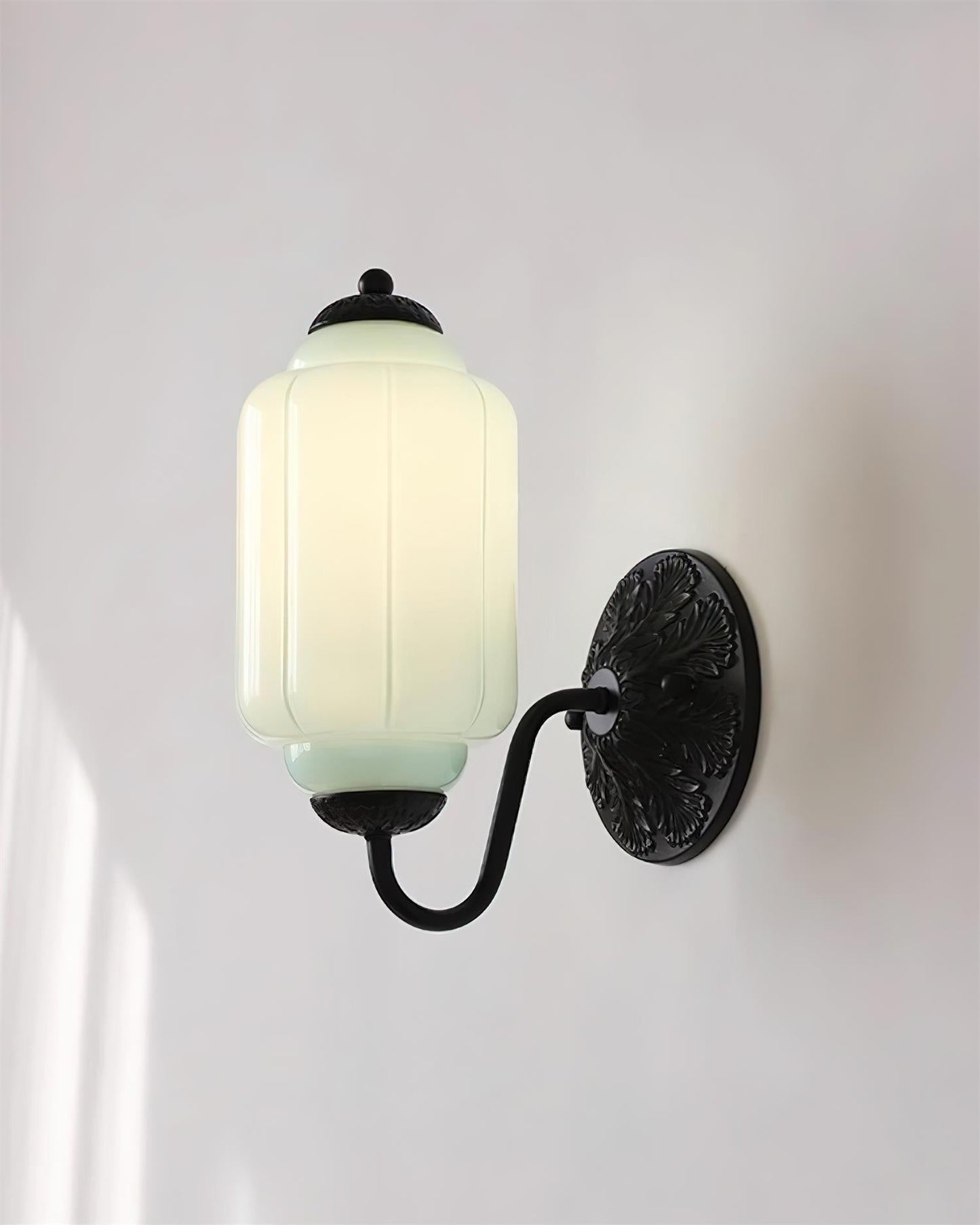 Melvane Vintage Pink Glass Wall Sconce