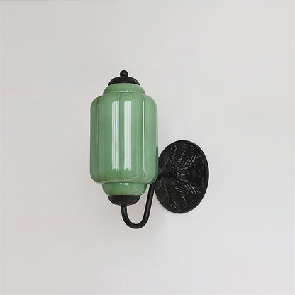 Melvane Vintage Pink Glass Wall Sconce