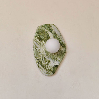 Fyln Green Marble Organic Wall Lamp