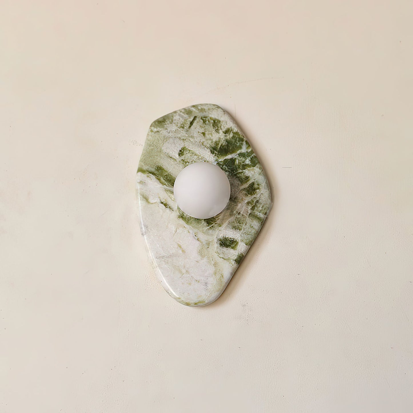 Fyln Green Marble Organic Wall Lamp