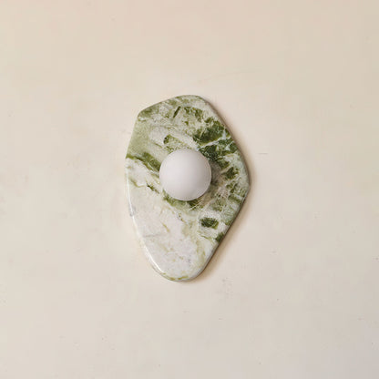 Fyln Green Marble Organic Wall Lamp