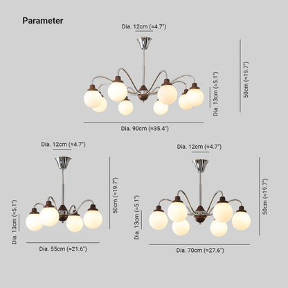 Französischer LED-Kronleuchter Valentina, Chrom, Gold, für Wohnzimmer/Schlafzimmer
