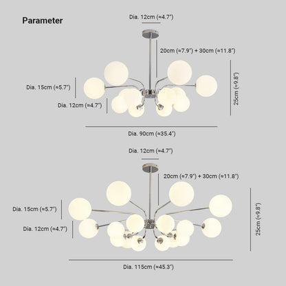 Valentina Lustre LED moderne Chrome/Or Salon/Chambre