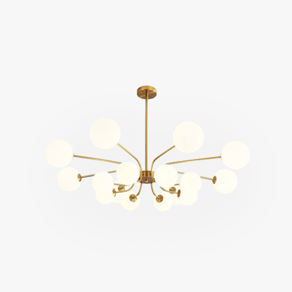 Valentina Lustre LED moderne Chrome/Or Salon/Chambre