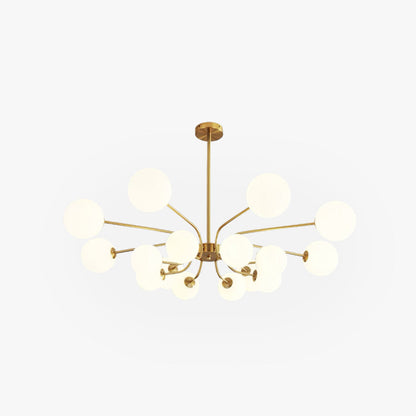 Valentina Lustre LED moderne Chrome/Or Salon/Chambre