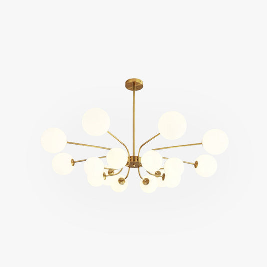Valentina Moderner LED-Kronleuchter, Chrom/Gold, für Wohnzimmer/Schlafzimmer