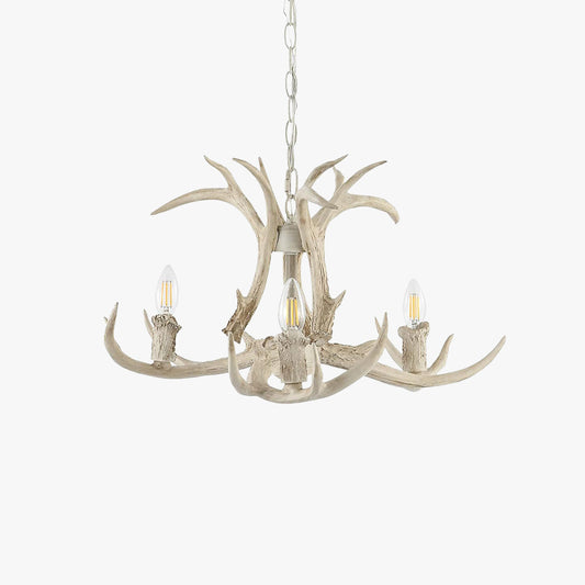 Silva Retro-LED-Pendelleuchte, weißes Metall, Kunstharz, für Esszimmer/Schlafzimmer