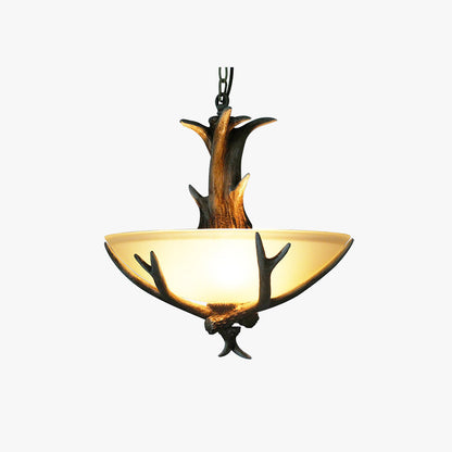 Silva Retro LED Pendant Light Wood Glass Dining Room/Living Room