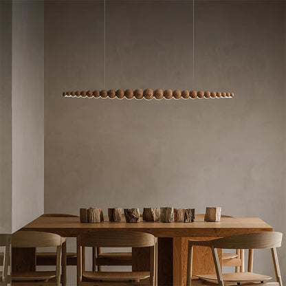 Favon Beaded Wooden Chandelier