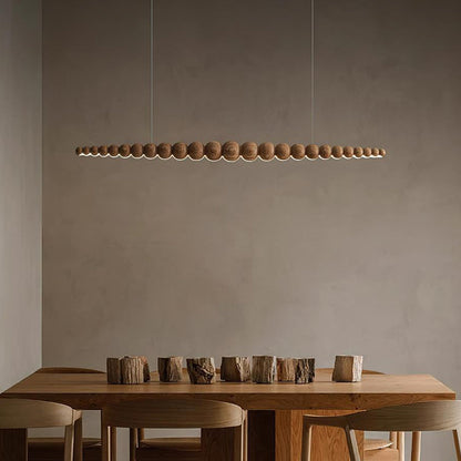 Favon Beaded Wooden Chandelier
