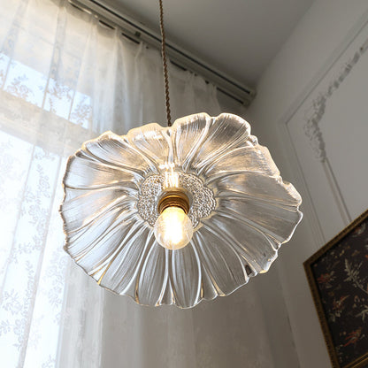 Plafonnier/Suspension en verre Calia Flower