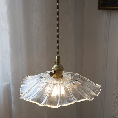 Plafonnier/Suspension en verre Calia Flower