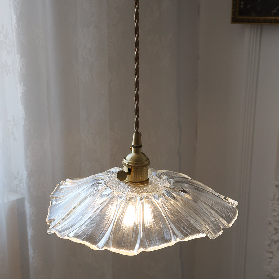 Plafonnier/Suspension en verre Calia Flower