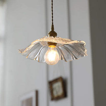 Plafonnier/Suspension en verre Calia Flower
