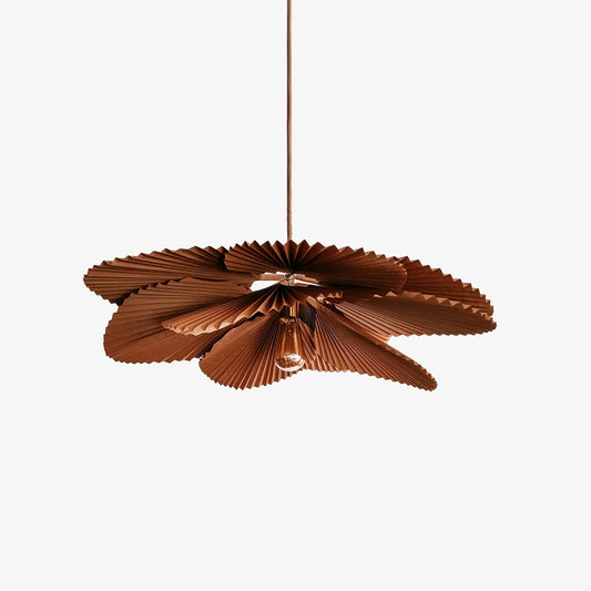 Lyra Folded Leaf Lotus Pendant Lamp Paper