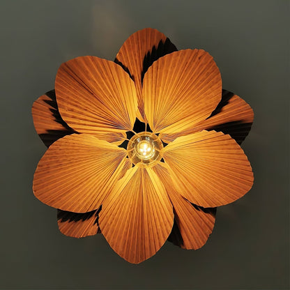Lampe à suspension Lotus à feuilles pliées Lyra Papier