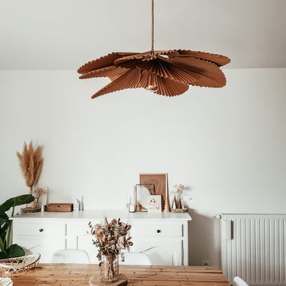 Lampe à suspension Lotus à feuilles pliées Lyra Papier