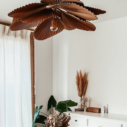 Lampe à suspension Lotus à feuilles pliées Lyra Papier