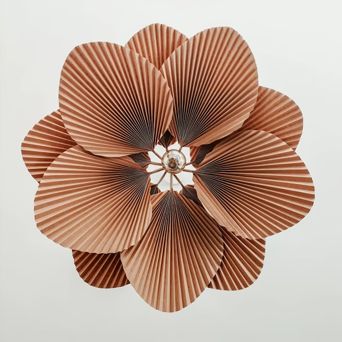 Lampe à suspension Lotus à feuilles pliées Lyra Papier