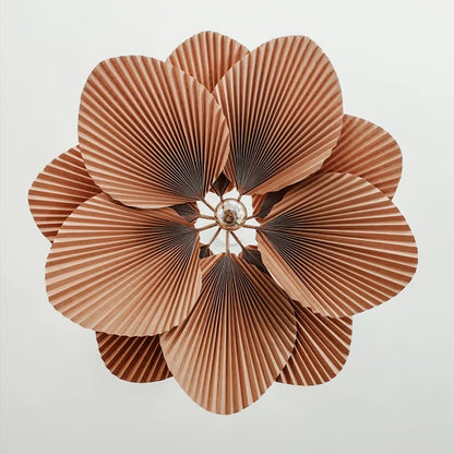 Lampe à suspension Lotus à feuilles pliées Lyra Papier