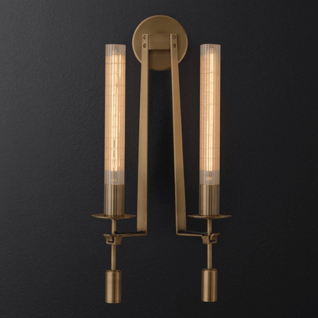 Lucian Indoor Wall Lamp Glass Farmhouse