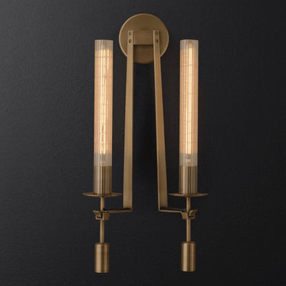 Lucian Indoor Wall Lamp Glass Farmhouse