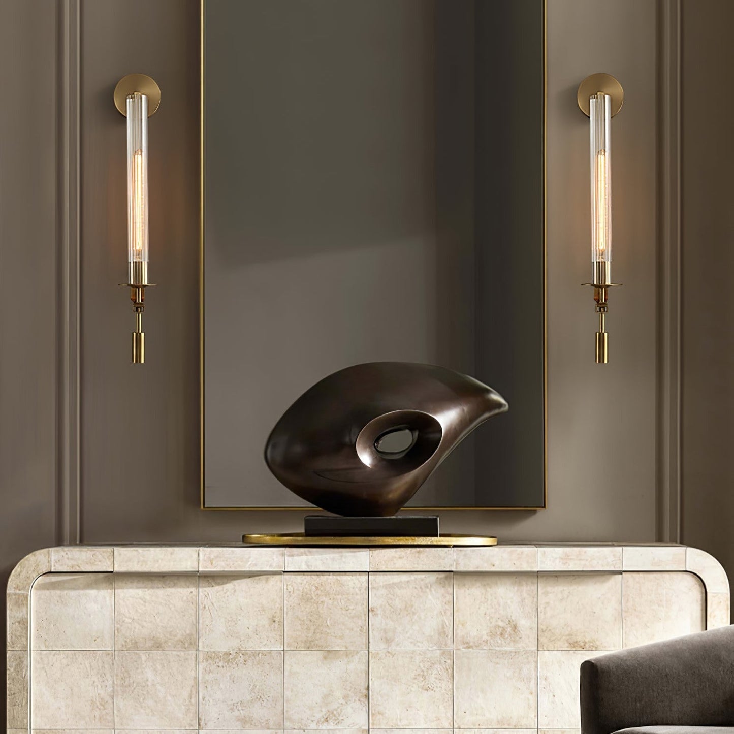 Lucian Indoor Wall Lamp Glass Farmhouse