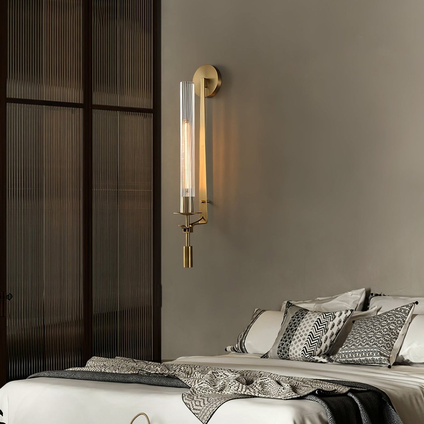 Lucian Indoor Wall Lamp Glass Farmhouse