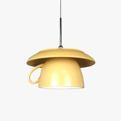 Valentina Pop Art Cup Ceramic LED Pendant Light Study Bedroom