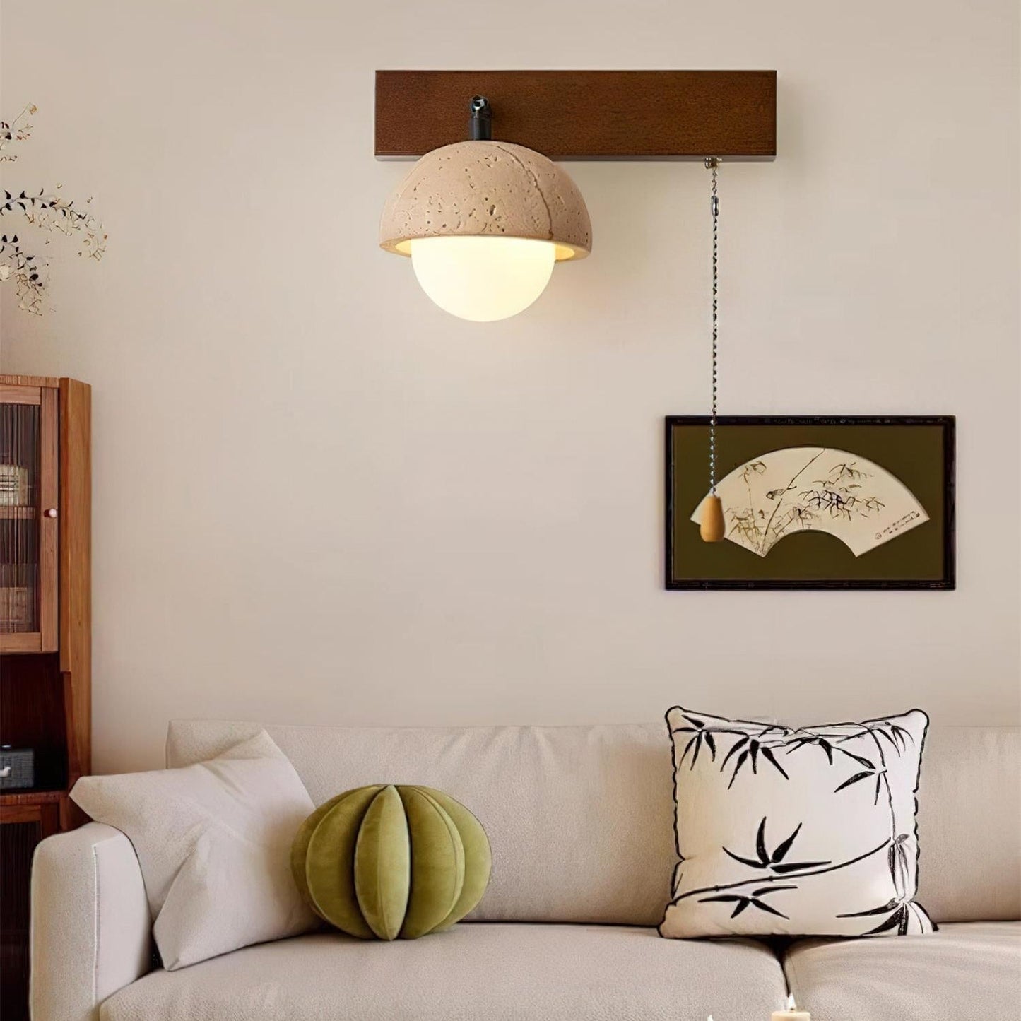 Gevon Travertine Wall Lamp