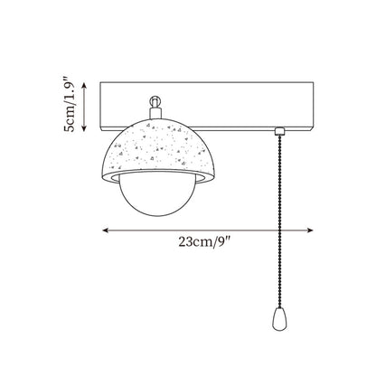 Gevon Travertine Wall Lamp