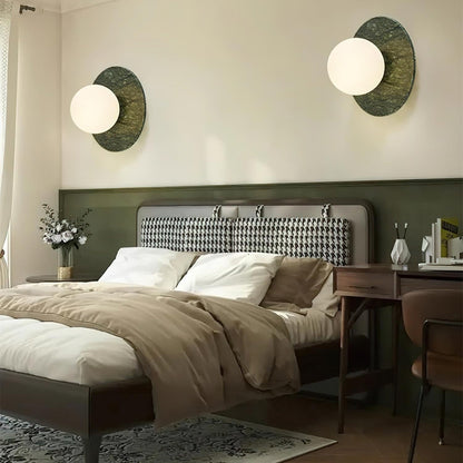 Applique Murale Enox Globe Minimaliste Marbre
