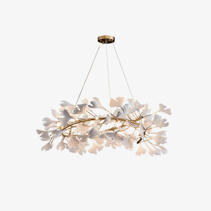Olivia Modern Golden LED Chandelier Ceramic