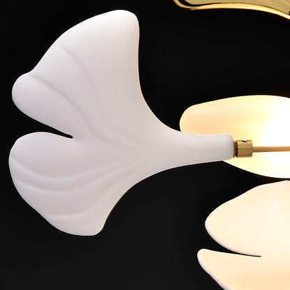 Arux Gingko Chandelier Art Deco Bent Downwards