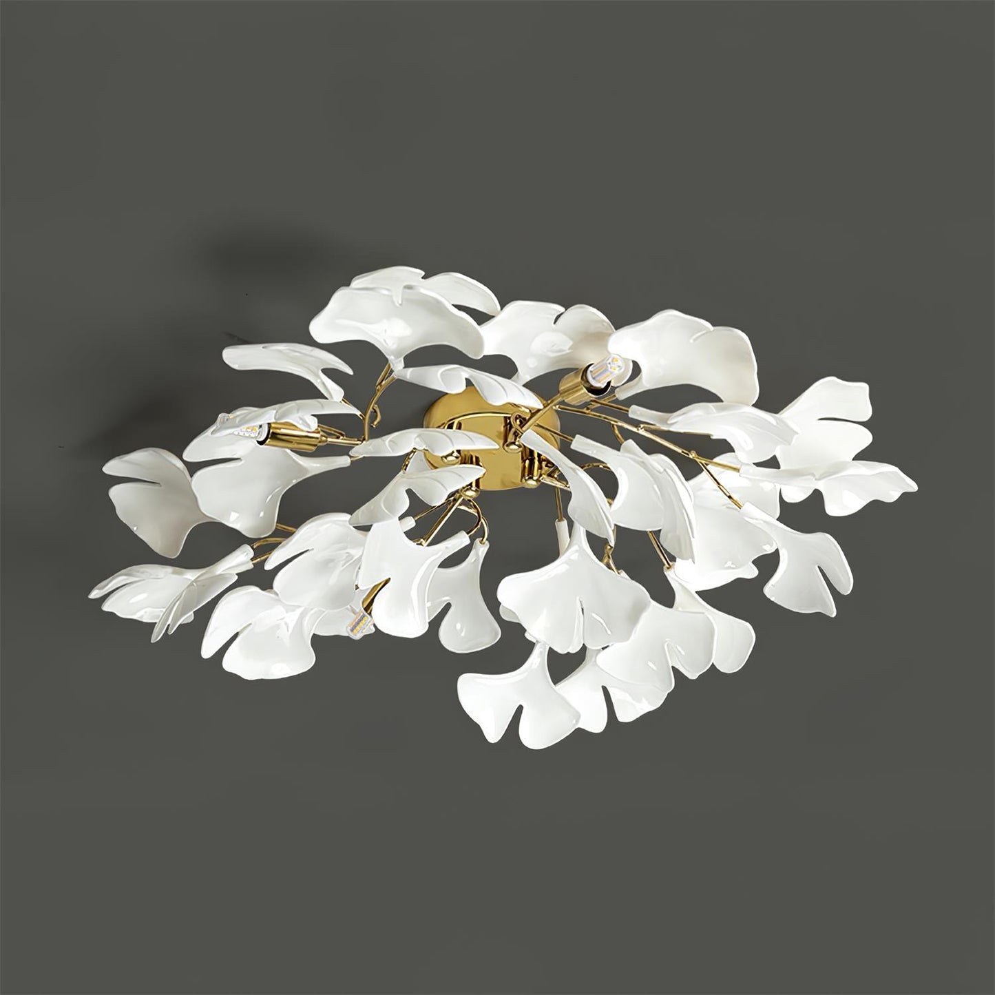 Callenne Elegant Ginkgo Leaf Ceiling Light