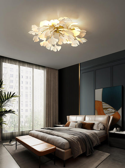 Callenne Elegant Ginkgo Leaf Ceiling Light