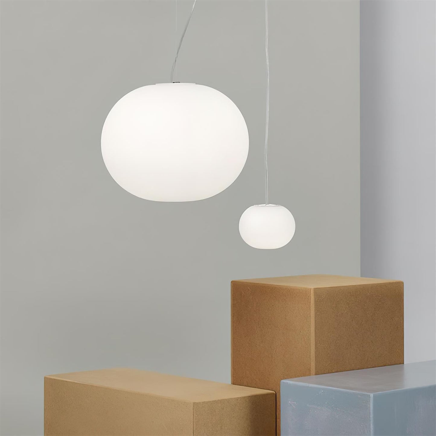 Opivio White Globe Pendant Light