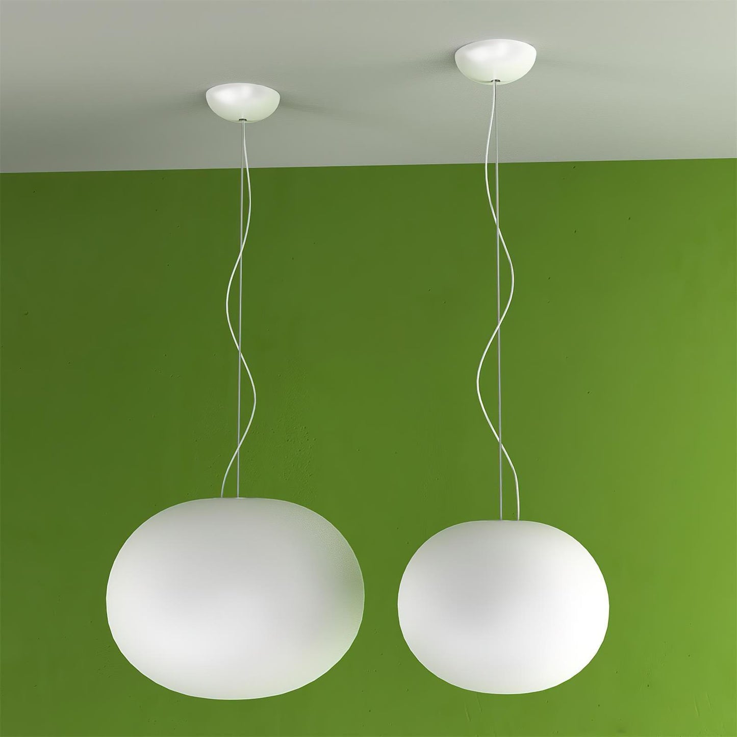 Opivio White Globe Pendant Light