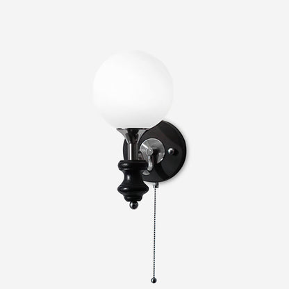 Duvin Frosted Glass Vintage Wall Lamp