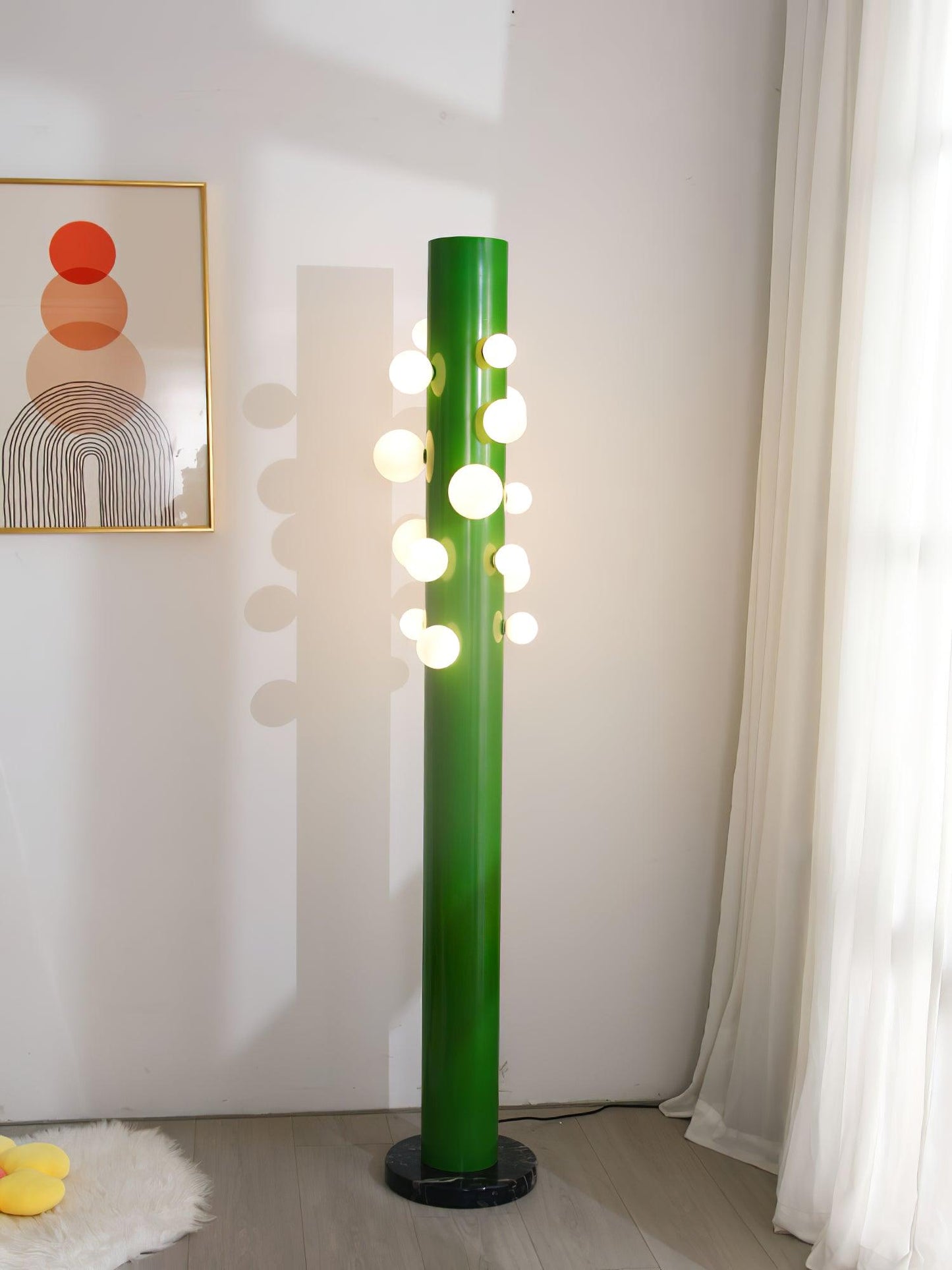 Ortaliel Marble Floor Lamp