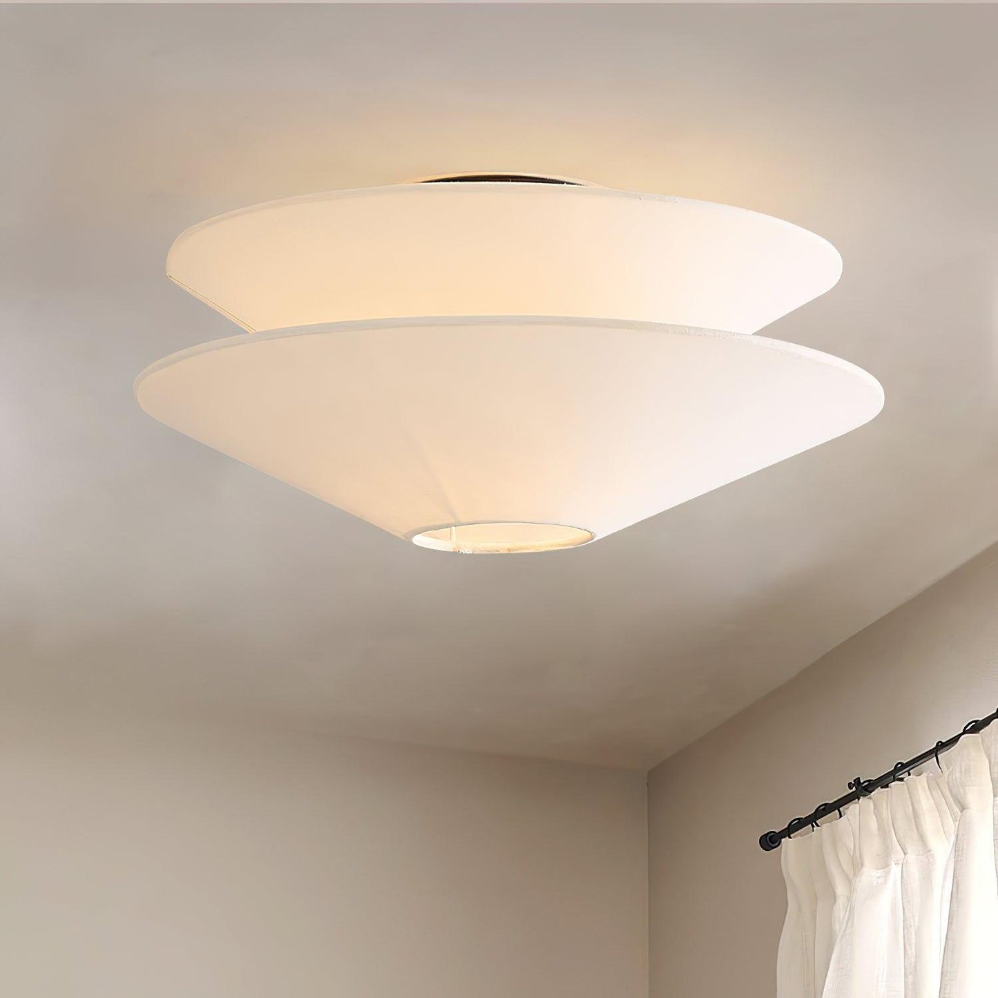 Lina Ceiling Light Double Cone Fabric