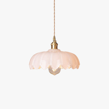 Suspension LED Rétro Valentina Verre/Métal Coloré Fleur Salle à Manger