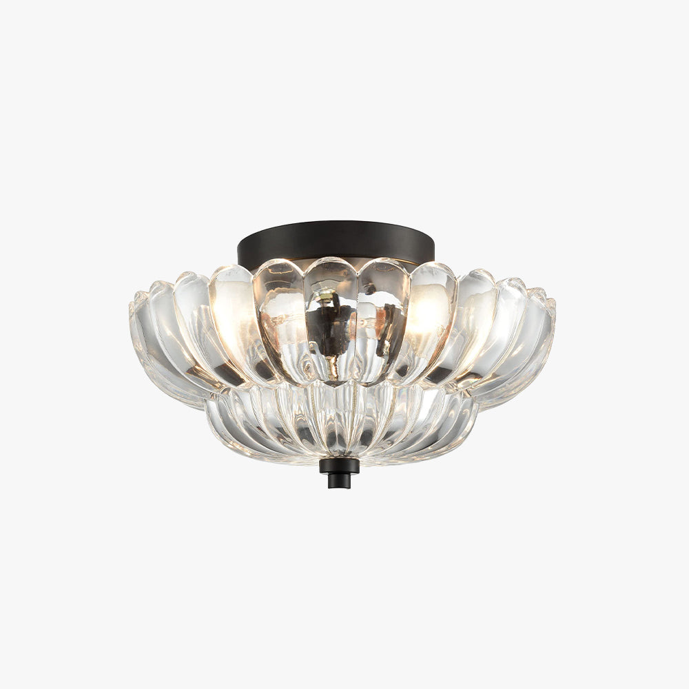 Plafonnier Arisha Modern Umbrella en verre affleurant